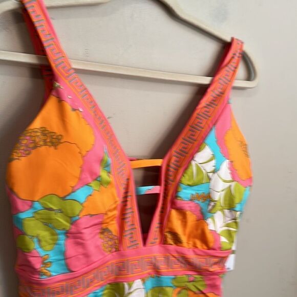 Trina Turk Playa De Flor One-piece Swimsuit 14 - Picture 3 of 10